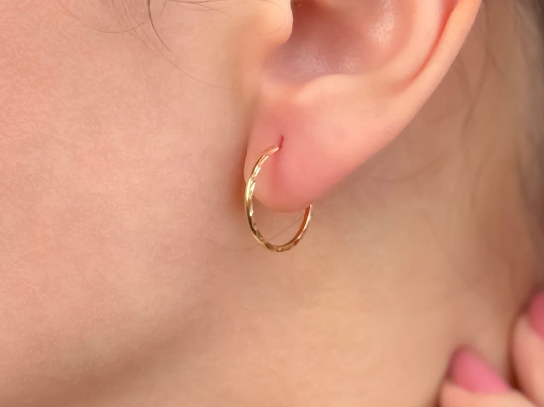 گوشواره حلقه ای تراش 
