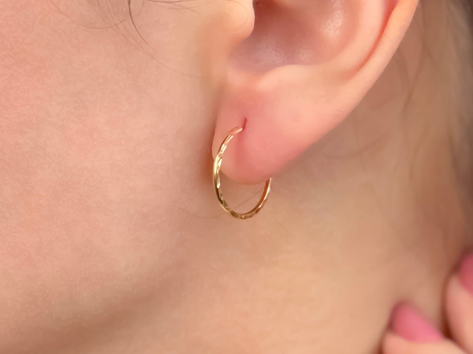 گوشواره حلقه ای تراش 